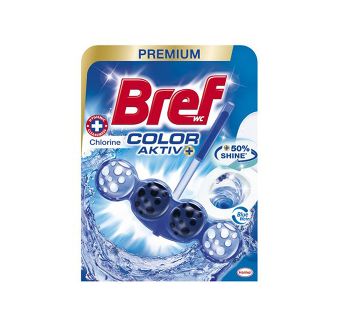 BREF Blue Aktiv WC kuličky Chlorine Blue Water