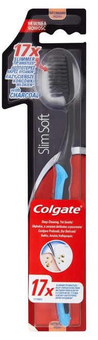 Colgate TB Slim Soft Charcoal