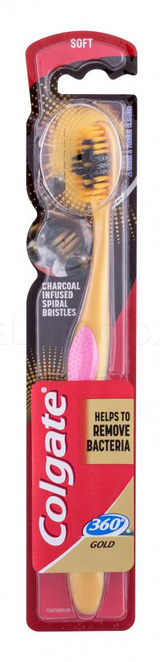 Colgate zubní kartáček 360` Charcoal Gold