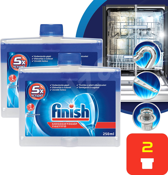 Finish čistič myčky Duo 2x250ml