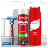 Gillette Dárkový Balíček Mach3 Turbo strojek+2NH+Series gel 200ml+Old Spice SG 250ml