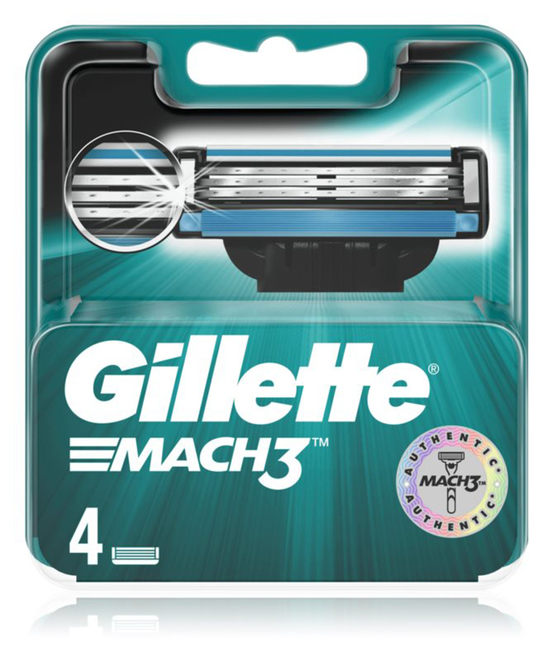 Gillette Mach 3 hlavice 4 ks