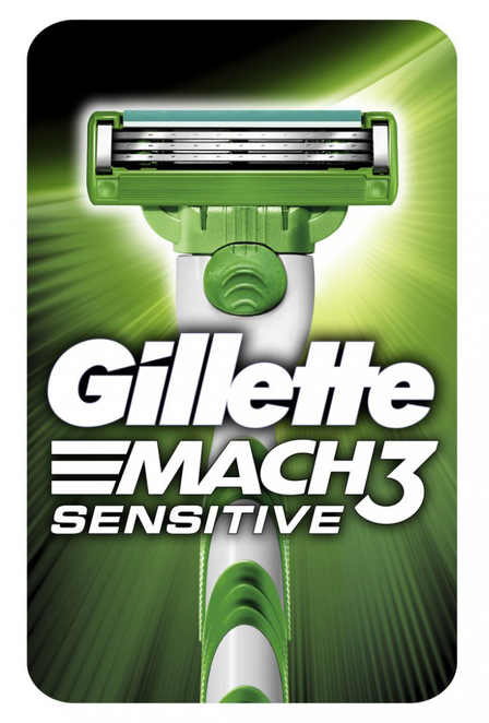 Gillette Mach 3 Sensitive holící strojek + 1 náhradní hlavice