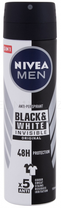 Nivea Black&W MEN Invisible deo spray