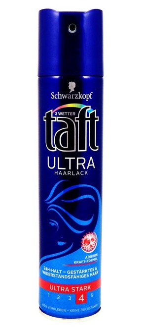 TAFT lak na vlasy Ultra arginin